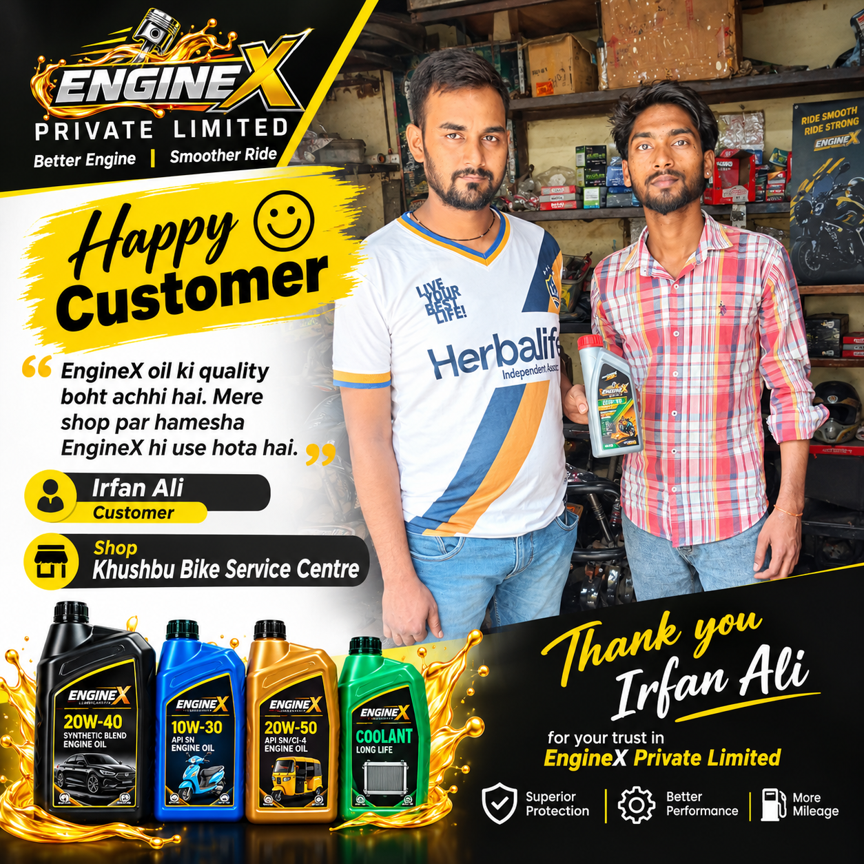 Irfan Ali - Khushbu Bike Service Centre